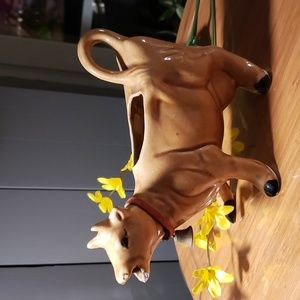Kenmar Japan vtg ceramic cow  milk server home decor 7in